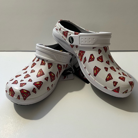 NWT Skechers Work x DC - ArchFit Superman Clogs  SZ-7 - Picture 5 of 13